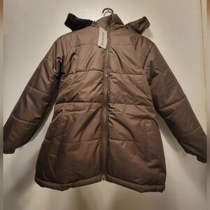 Brown Puff Coat  READ DESCRIPTION on Fit